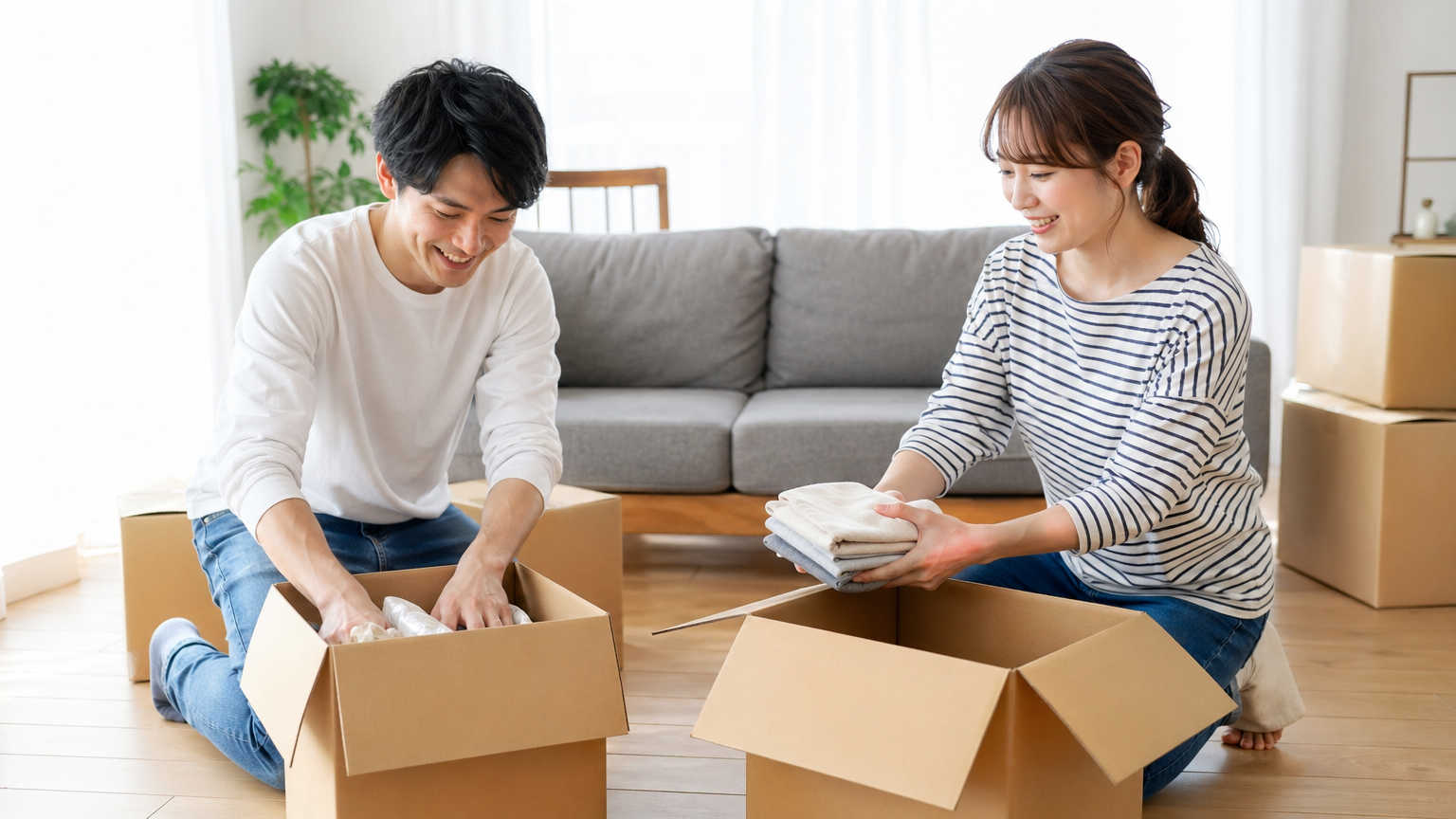 引越し前の不用品整理は「分ける→処分→梱包」の3ステップが基本